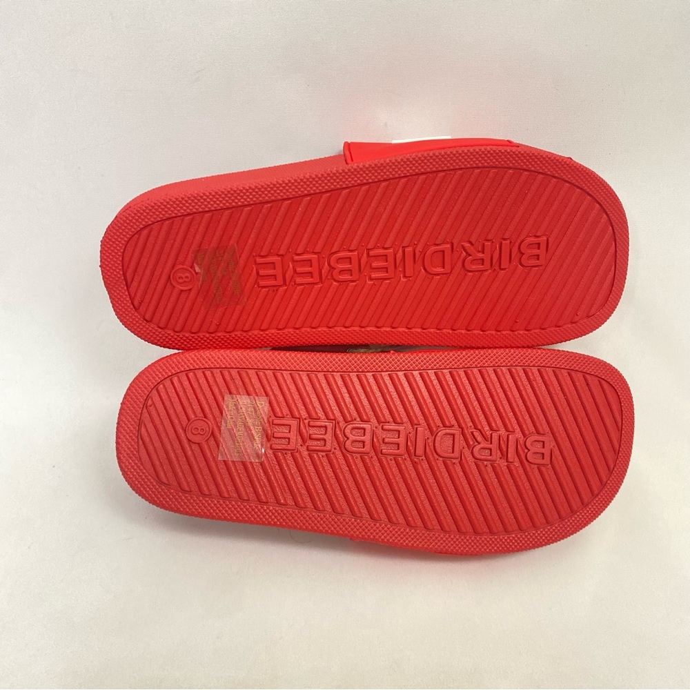 BIRDIEBEE Red Statement Slide Sandals 11 Womens Beach … - Picture 5 of 5